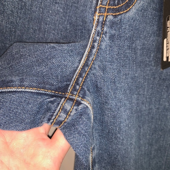 One Teaspoon Legends High Waist Straight Leg Denim Jeans Rodeo Blue 23 - Picture 8 of 12